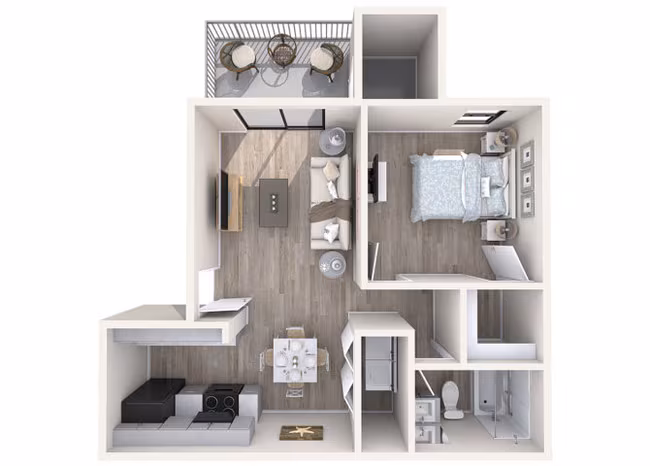 1 Bed • 1 Bath 1063 floor plan